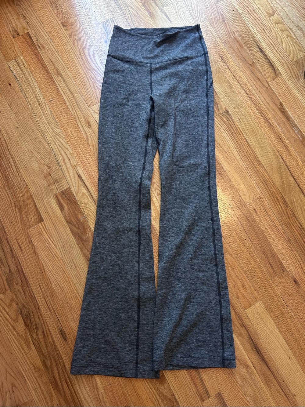 Lulu Gray Flare Leg Active Pants